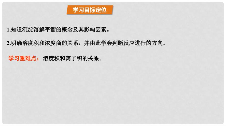 高中化学 第3章 物质在水溶液中的行为 3.3 沉淀溶解平衡（第1课时）沉淀溶解平衡与溶度积课件 鲁科版选修4_第3页