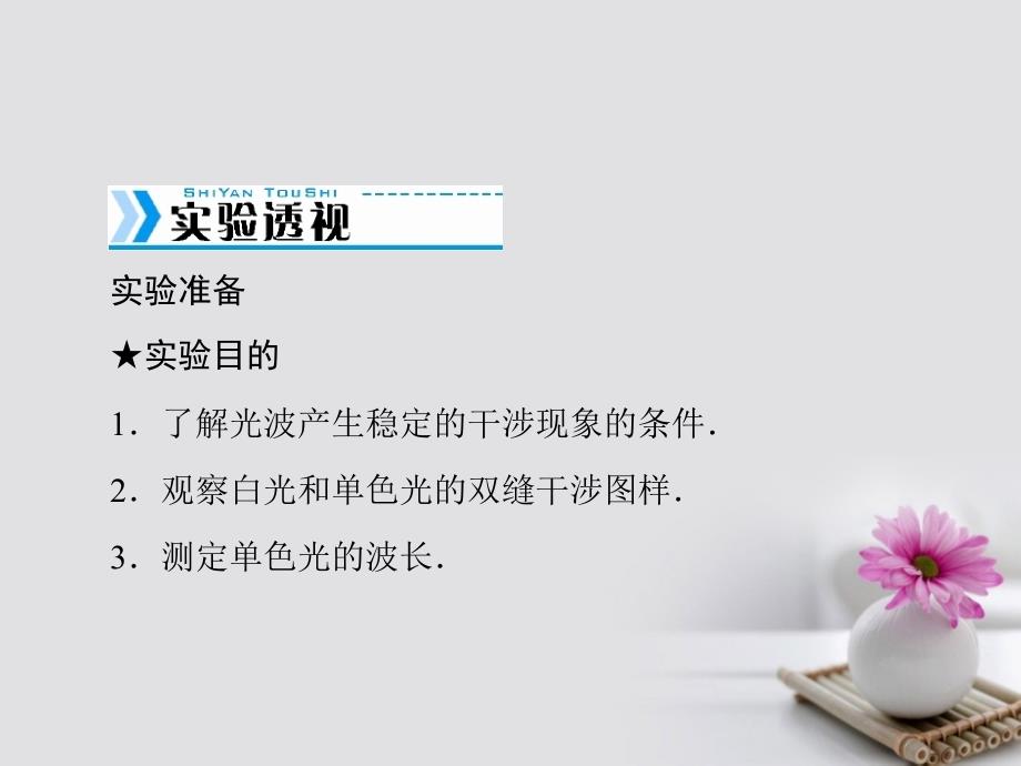 南方新高考高考物理大一轮复习 实验十六 用双缝干涉测光的波长课件_第2页