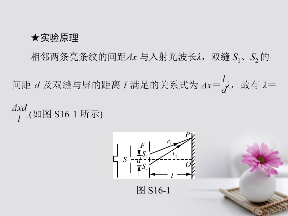 南方新高考高考物理大一轮复习 实验十六 用双缝干涉测光的波长课件_第3页