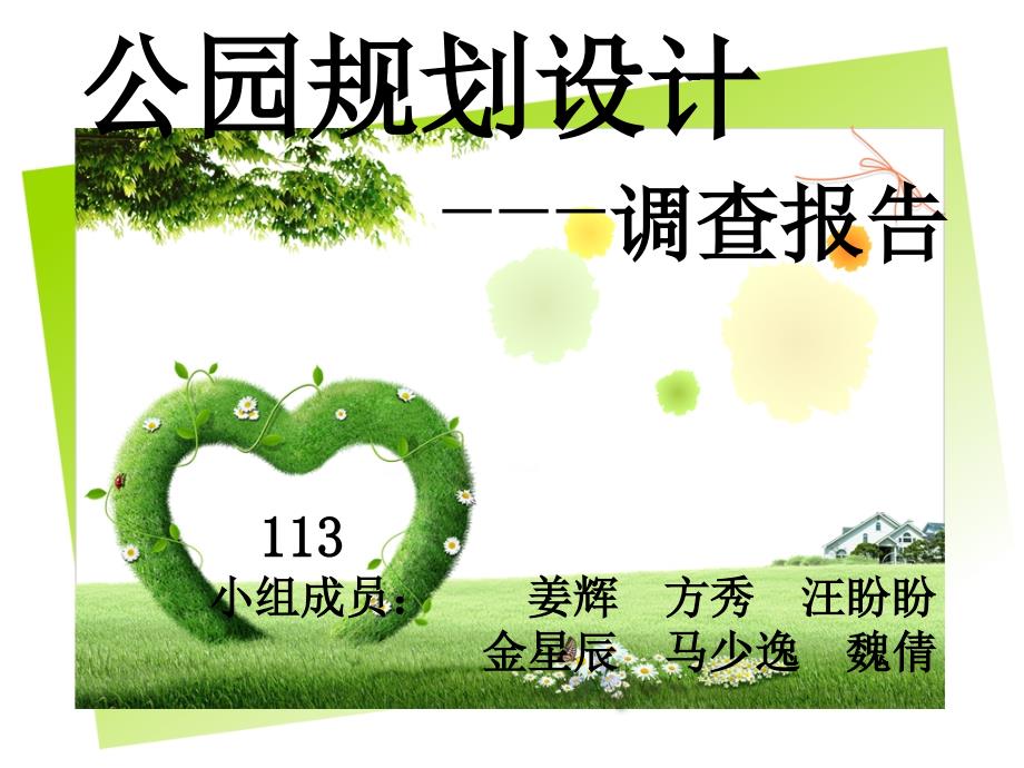 公园规划设计调查报告_第1页