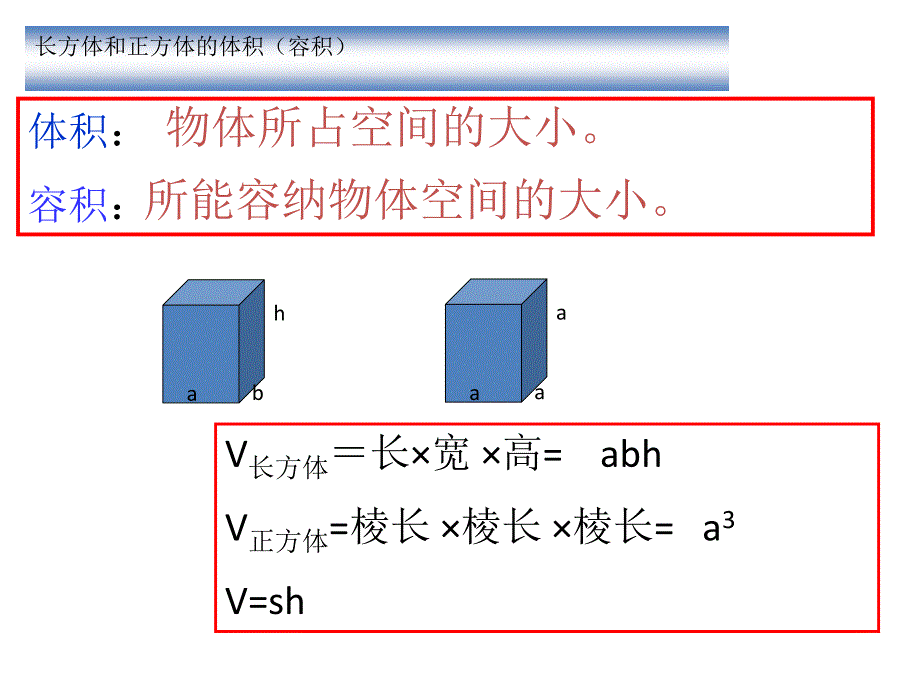 苏教1长方体与正方体整理与复习_第4页