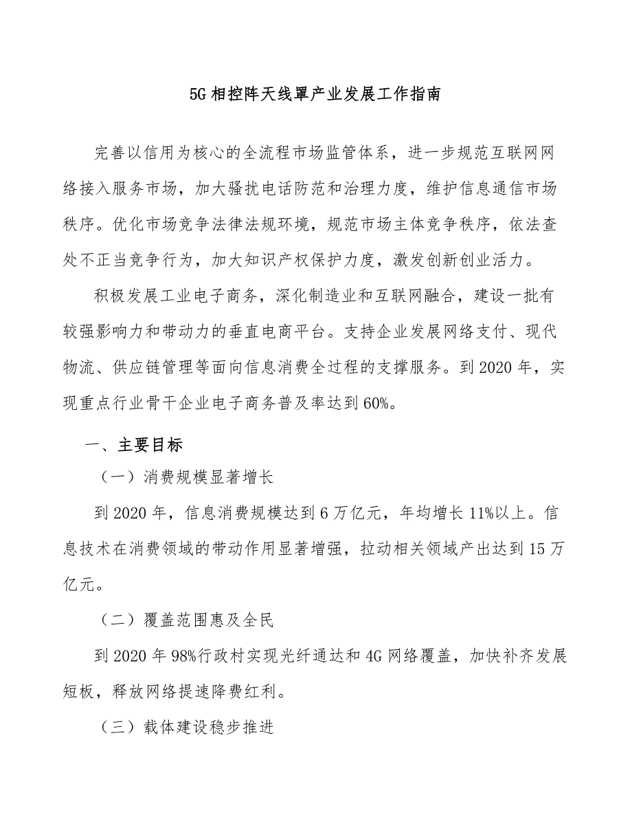 5G相控阵天线罩产业发展工作指南_第1页