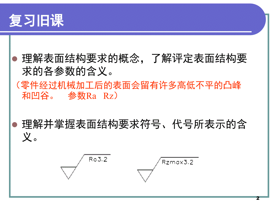 表面结构的识读与标注PPT课件_第2页