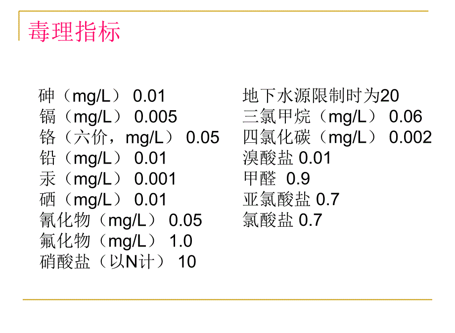 饮用水水质标准及营养成分探讨_第3页