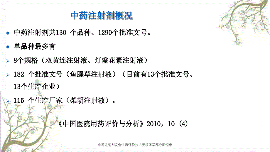 中药注射剂安全性再评价技术要求药学部分田恒康_第2页