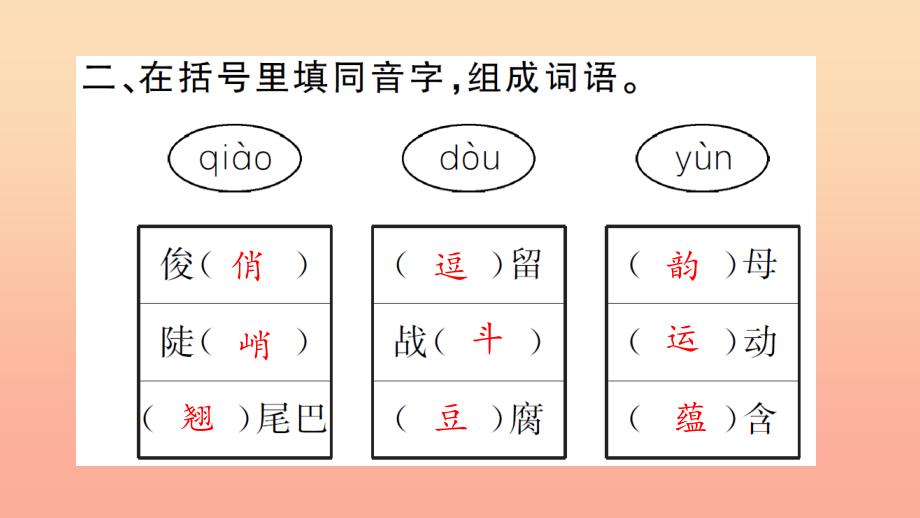 六年级语文上册 第一单元 3草虫的村落习题课件 新人教版.ppt_第4页