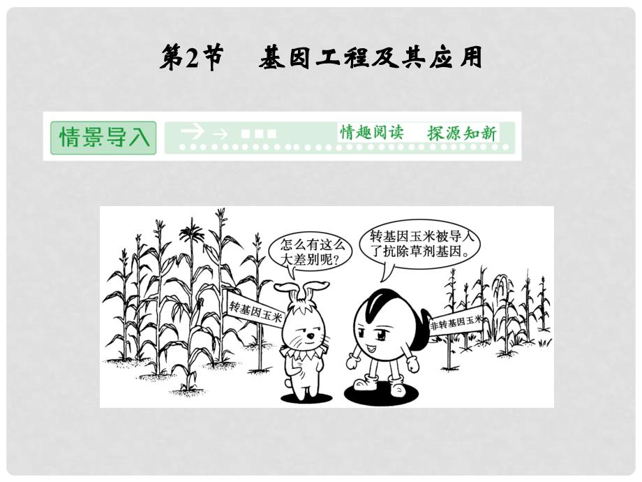 高中生物 62基因工程及其应用同步课件 新人教版必修2_第1页