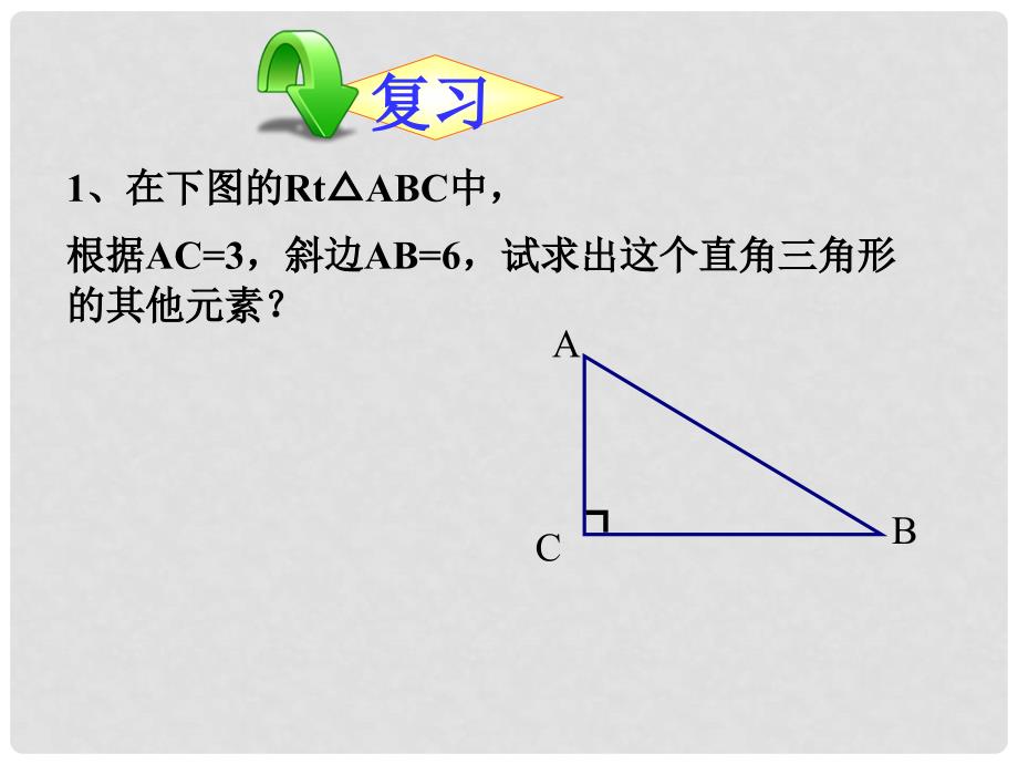 黑龙江省哈尔滨市第四十一中学九年级数学下册 解直角三角形课件 新人教版_第2页