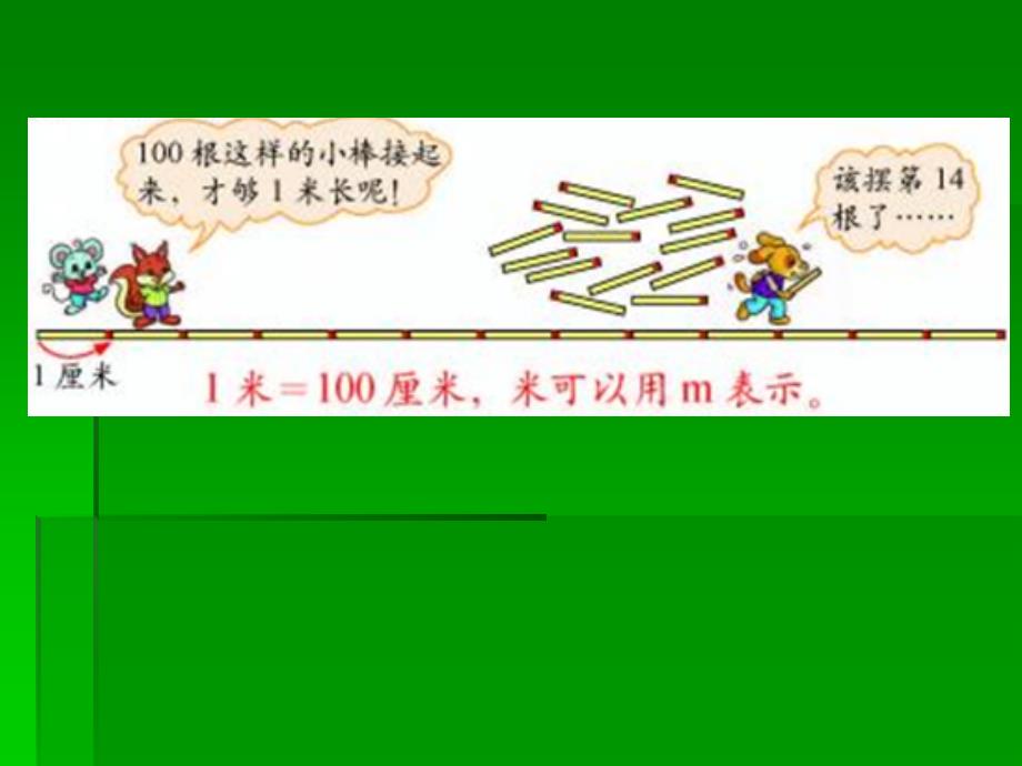 2013新北师大版二年级(上)数学六单元_第二课_1米有多长_第3页