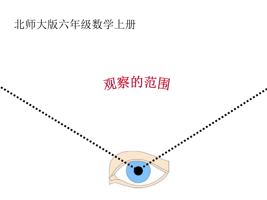 北师大版数学六年级上册观察的范围课件_第1页