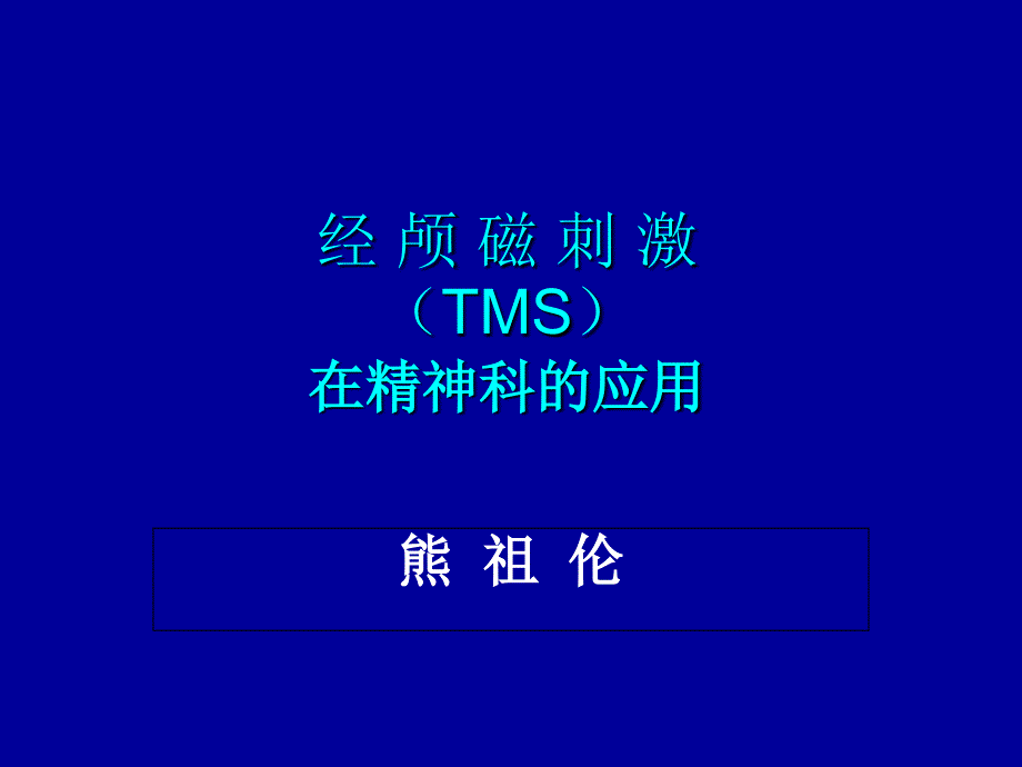 经颅磁刺激PPT演示幻灯片_第1页