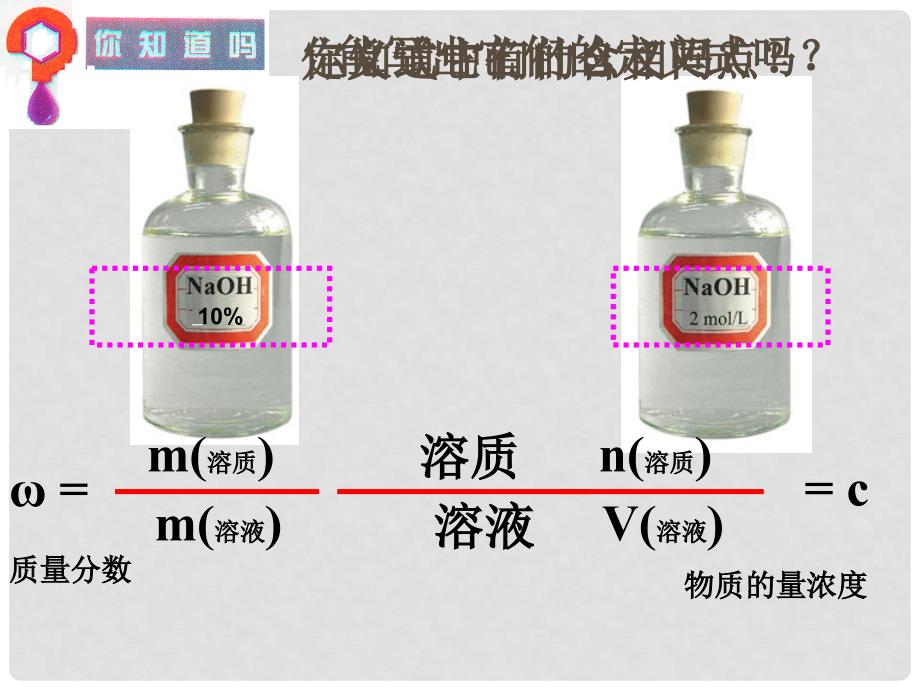 浙江省瓯海区三溪中学高中化学《第二单元 溶液的配制及分析》课件 苏教版必修1_第4页