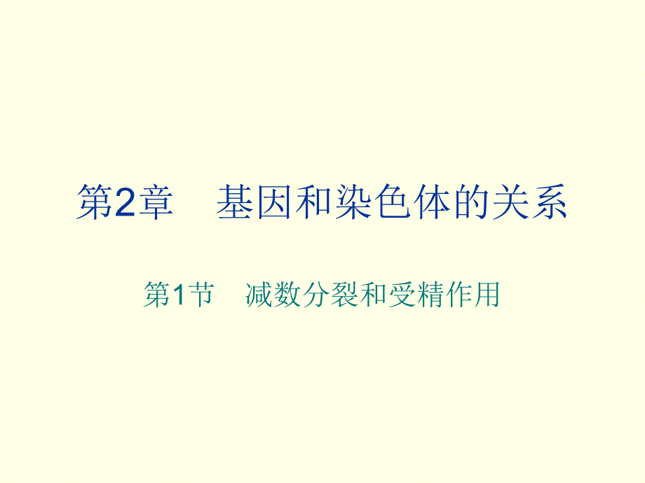 减数分裂与受精作用完整版_第1页