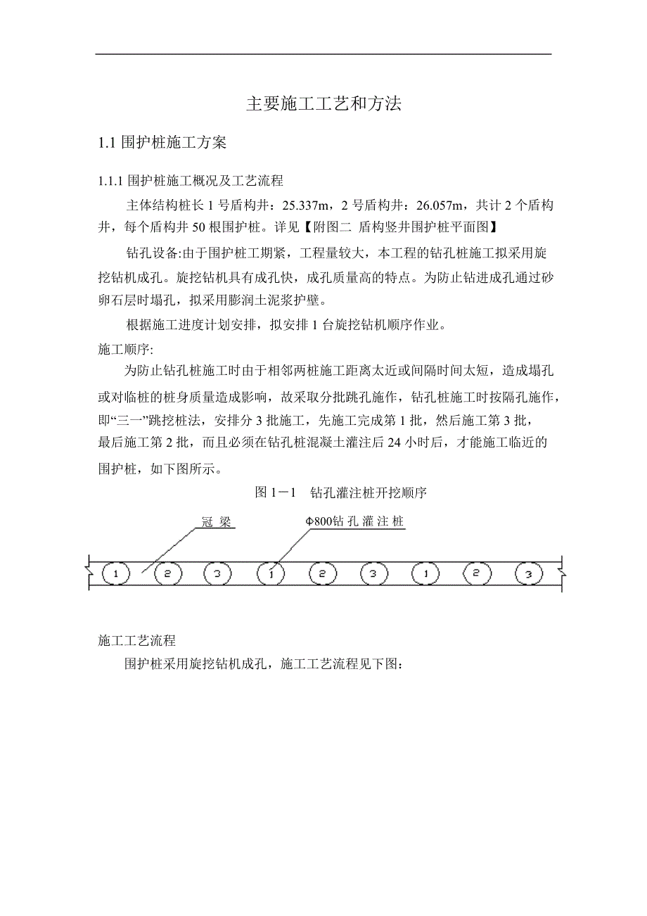 北京地铁某号线工程旋挖钻机桩基施工组织设计_第1页