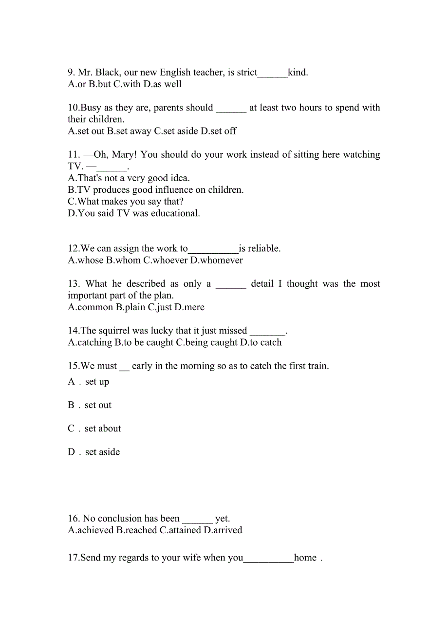 2022-2023学年浙江省衢州市成考专升本英语第二次模拟卷(含答案)_第2页