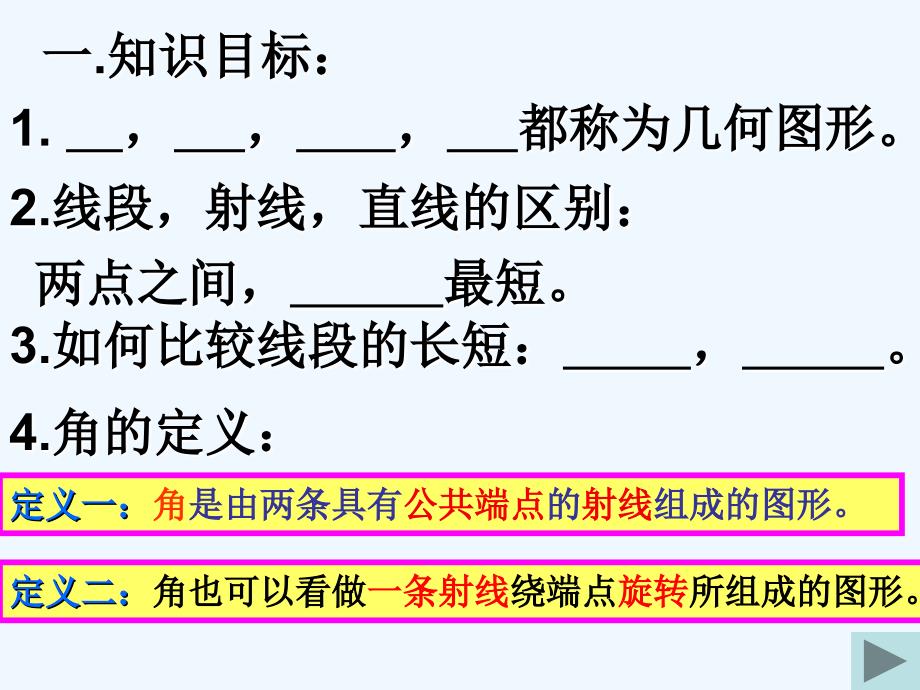 七年级数学上册 第七章图形的初步知识复习课件 浙教版_第3页