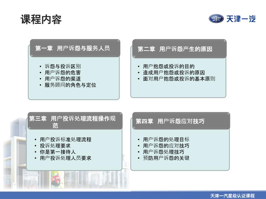 天津一汽4S店用户抱怨处理技巧培训_第4页