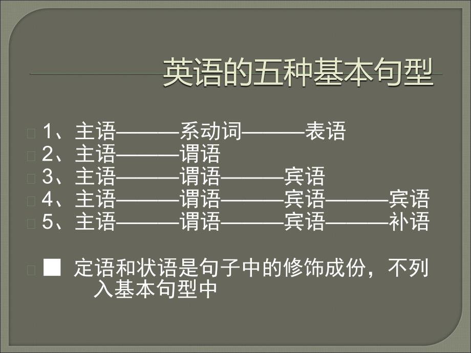 句子结构--英语的五种基本句型_第3页