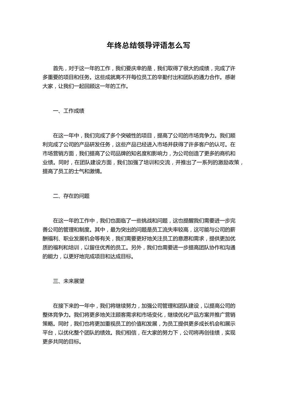 年终总结领导评语怎么写_第1页