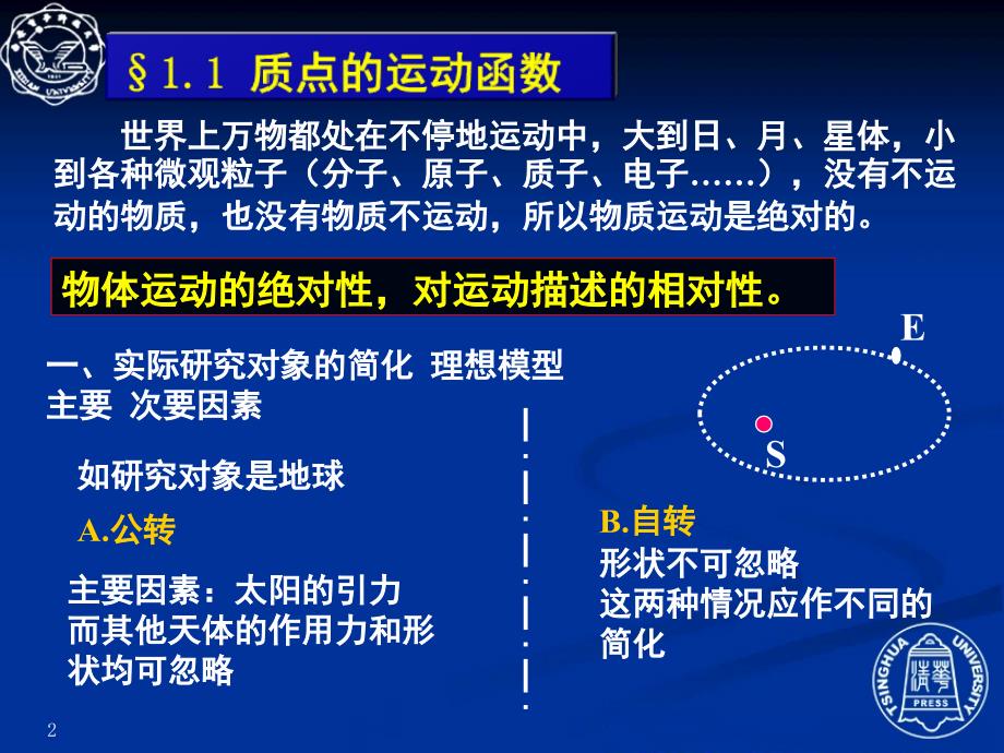 大学物理学第一章质点的运动函数PPT课件_第2页