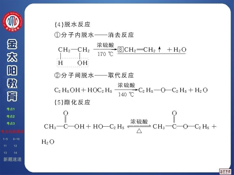 高三化学金太阳系列之13.0第十三章 烃的衍生物课件人教版（打包）第40讲 乙醇 苯酚_第5页