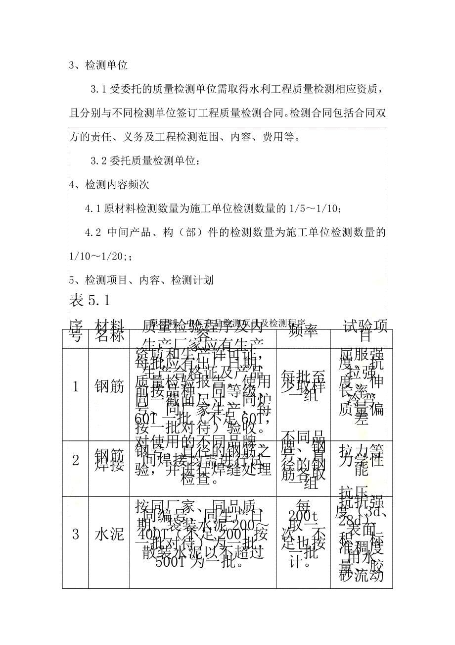 法人水利工程工程质量检测方案_第5页