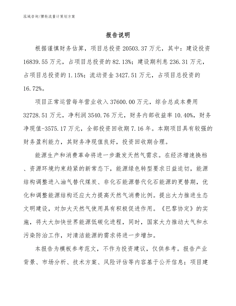 腰轮流量计策划方案_范文参考_第2页