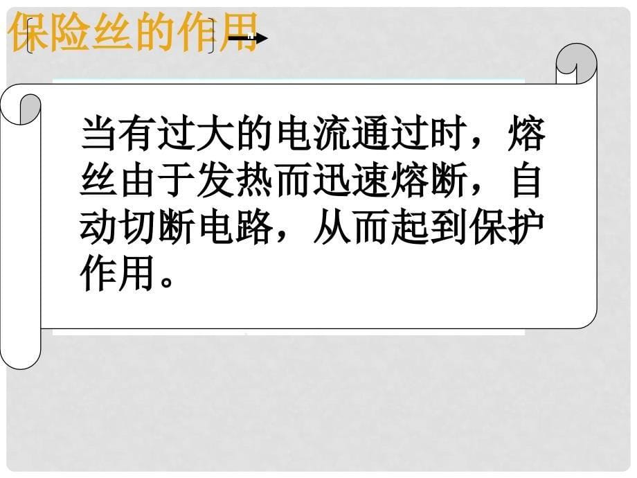 浙江省永嘉县大若岩镇中学九年级物理上册 第五节 家庭电路课件 教科版_第5页