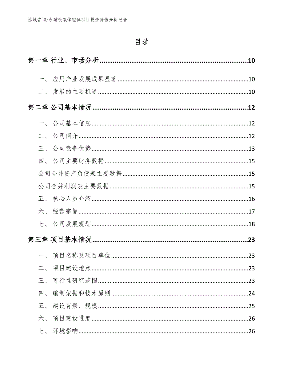 永磁铁氧体磁体项目投资价值分析报告_第2页