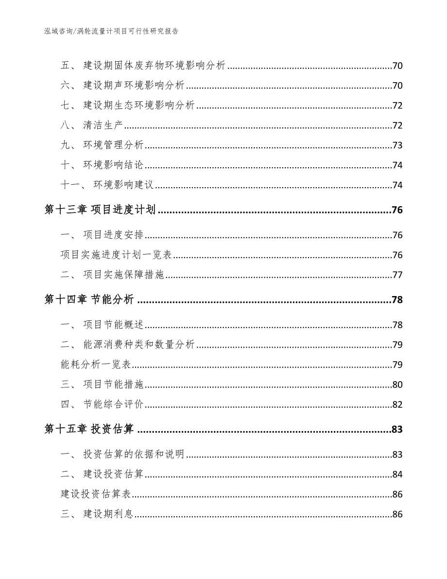 涡轮流量计项目可行性研究报告_第5页