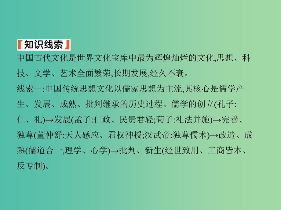 2019高考历史二轮复习 专题攻略三 中国传统文化主流思想的演变和科技文化课件.ppt_第4页