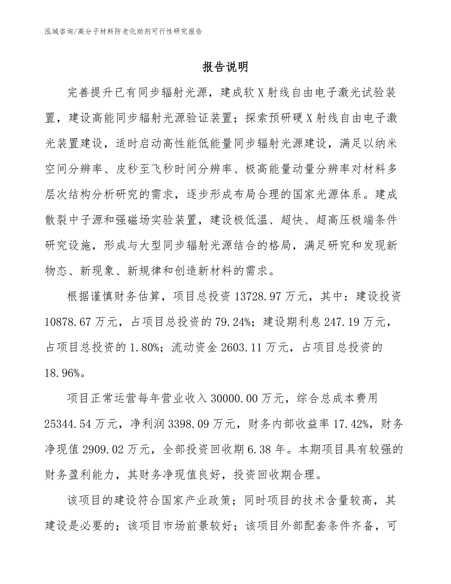 高分子材料防老化助剂可行性研究报告（参考模板）_第2页