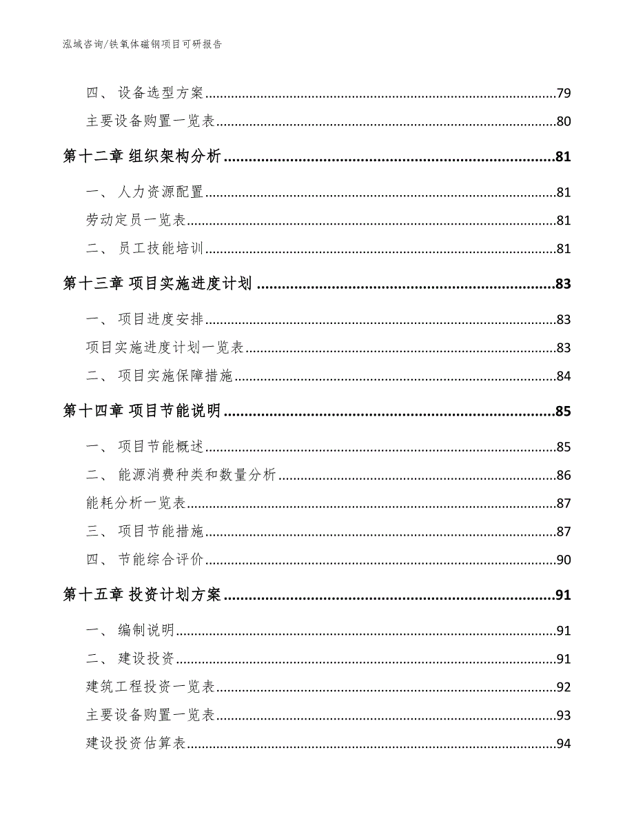 铁氧体磁钢项目可研报告参考模板_第4页