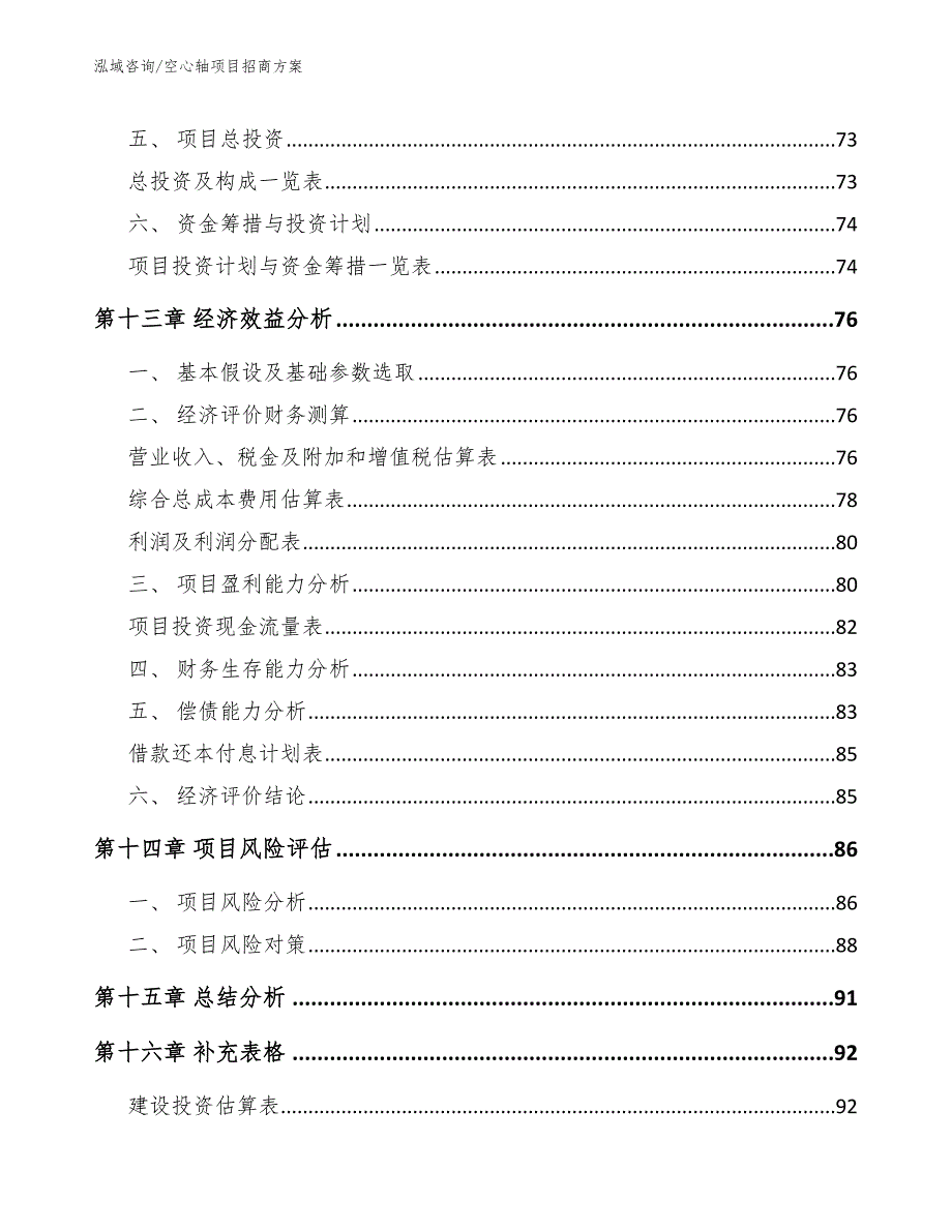 空心轴项目招商方案_第4页