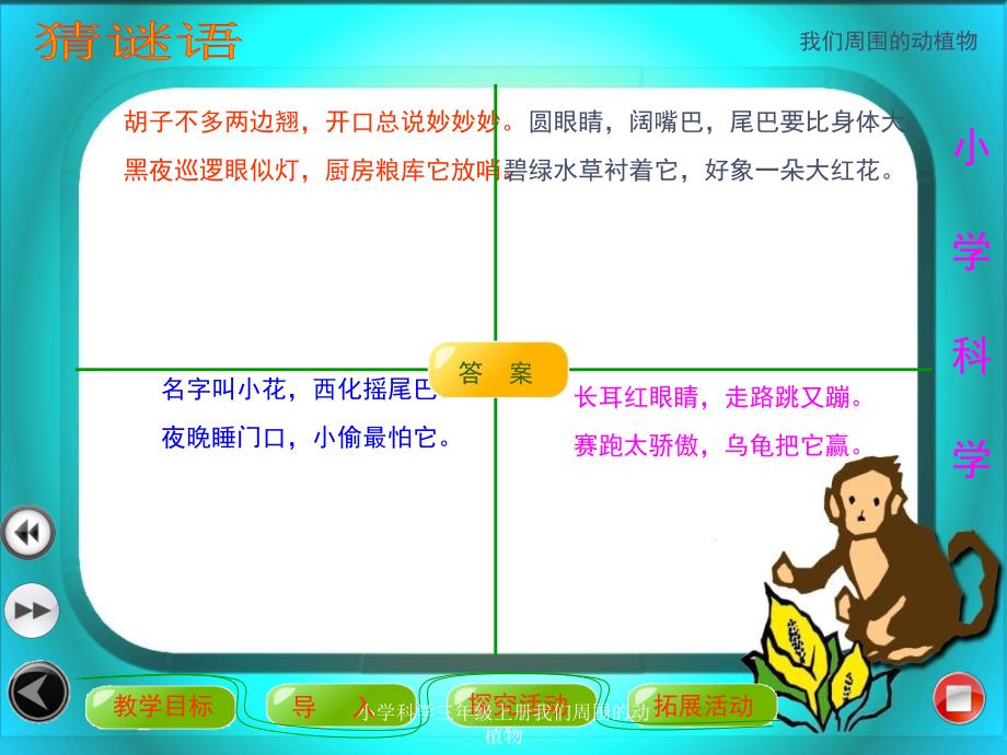 小学科学三年级上册我们周围的动植物课件_第4页