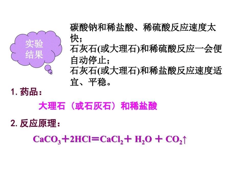 人教版九年级化学上册教学课件第6单元课题2二氧化碳制取的研究共17张PPT_第5页