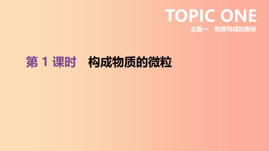 北京市2019年中考化学总复习主题一物质构成的奥秘第01课时构成物质的微粒课件.ppt_第1页