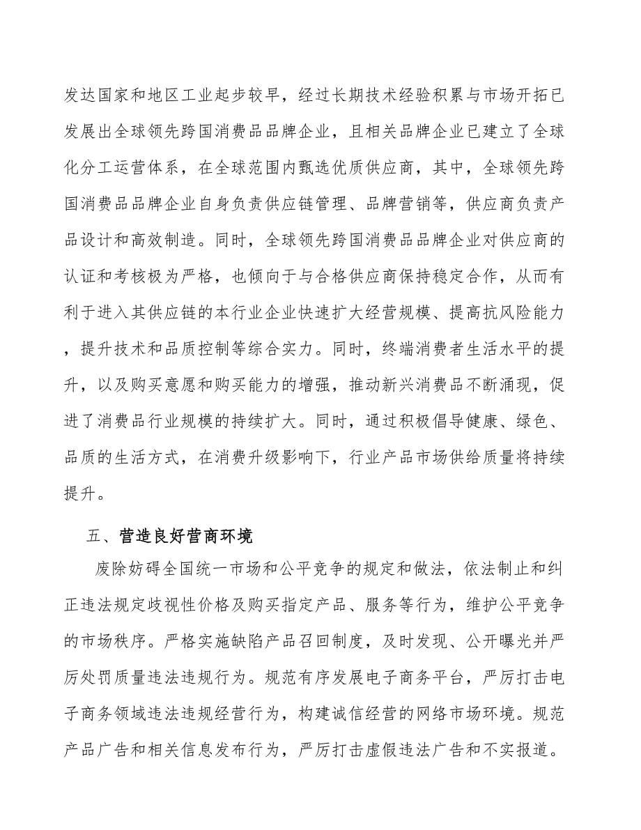 羽毛球拍套装产业发展实施意见_第5页