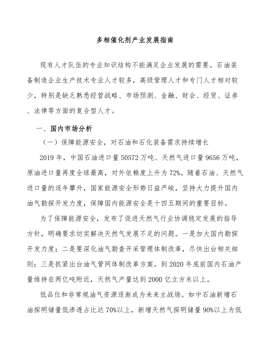 多相催化剂产业发展指南_第1页