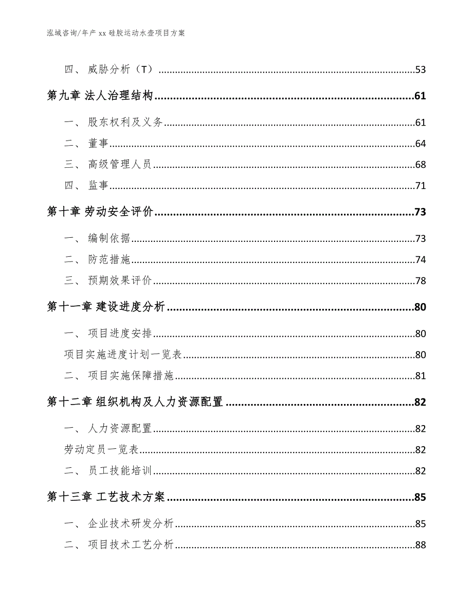 年产xx硅胶运动水壶项目方案模板范本_第4页