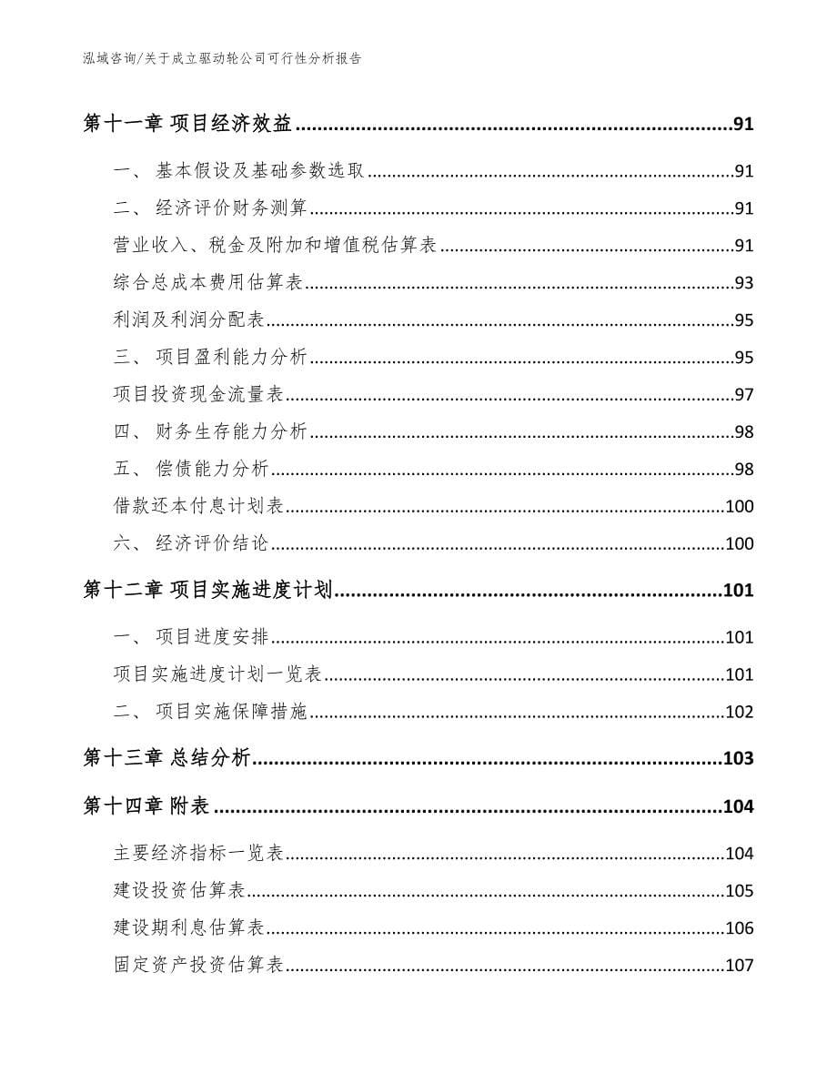 关于成立驱动轮公司可行性分析报告范文_第5页