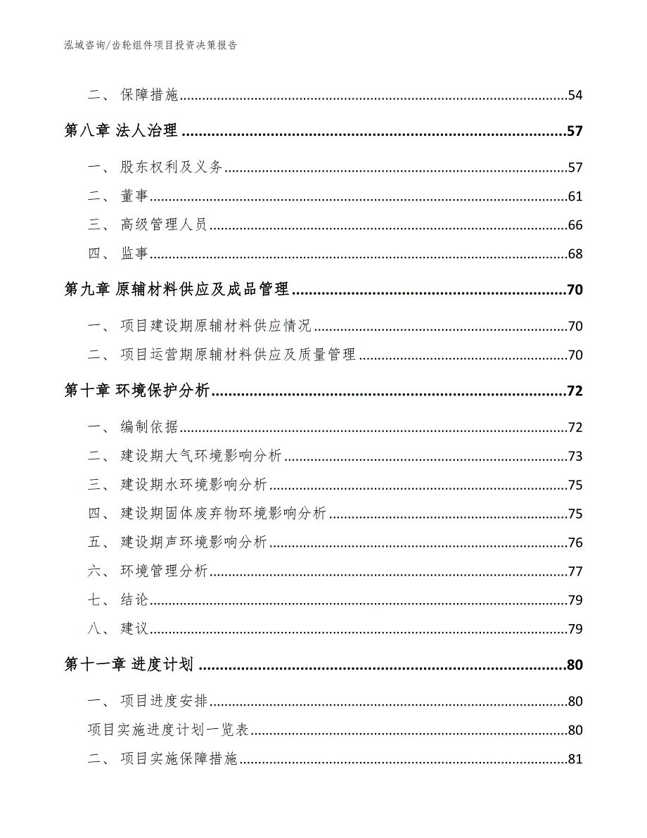 齿轮组件项目投资决策报告（参考范文）_第4页