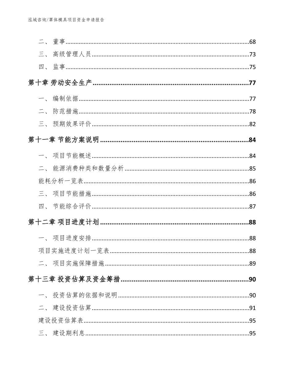 罩体模具项目资金申请报告_第5页