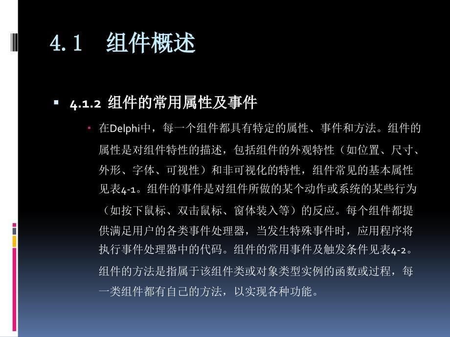 Delphi程序的设计及实验指导第4章 常用组件_第5页