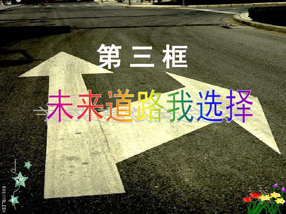 九年级人教版第十课第三框《未来道路我选择》_第2页