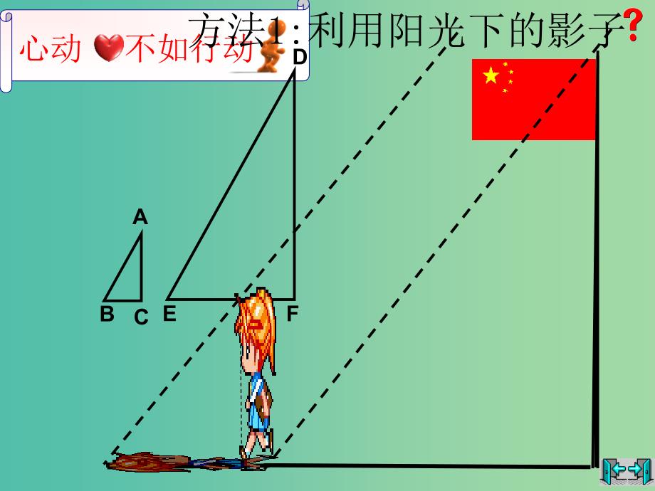 九年级数学上册 4.6 利用相似三角形测高课件 （新版）北师大版.ppt_第3页