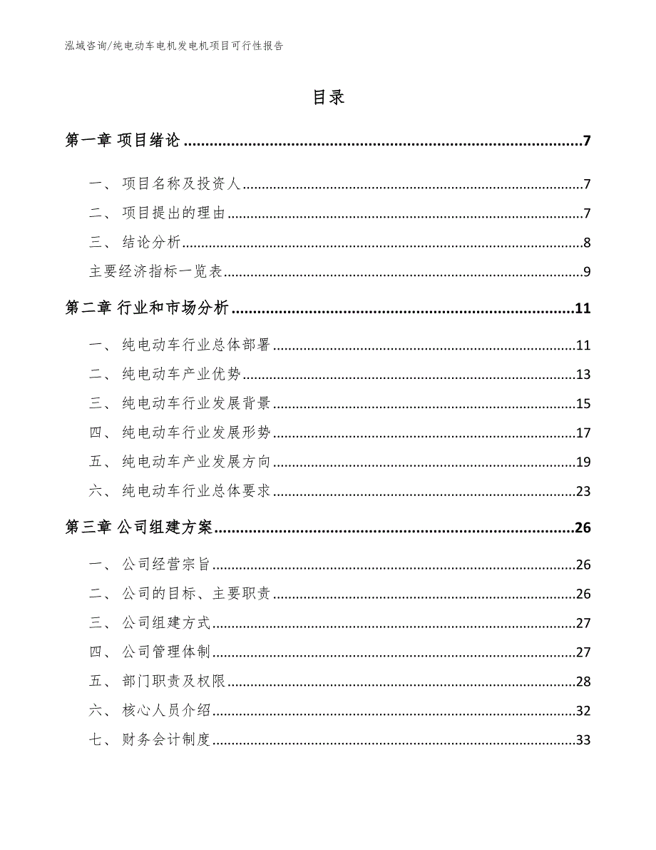 纯电动车电机发电机项目可行性报告_模板参考_第3页