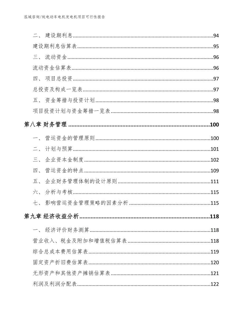 纯电动车电机发电机项目可行性报告_模板参考_第5页