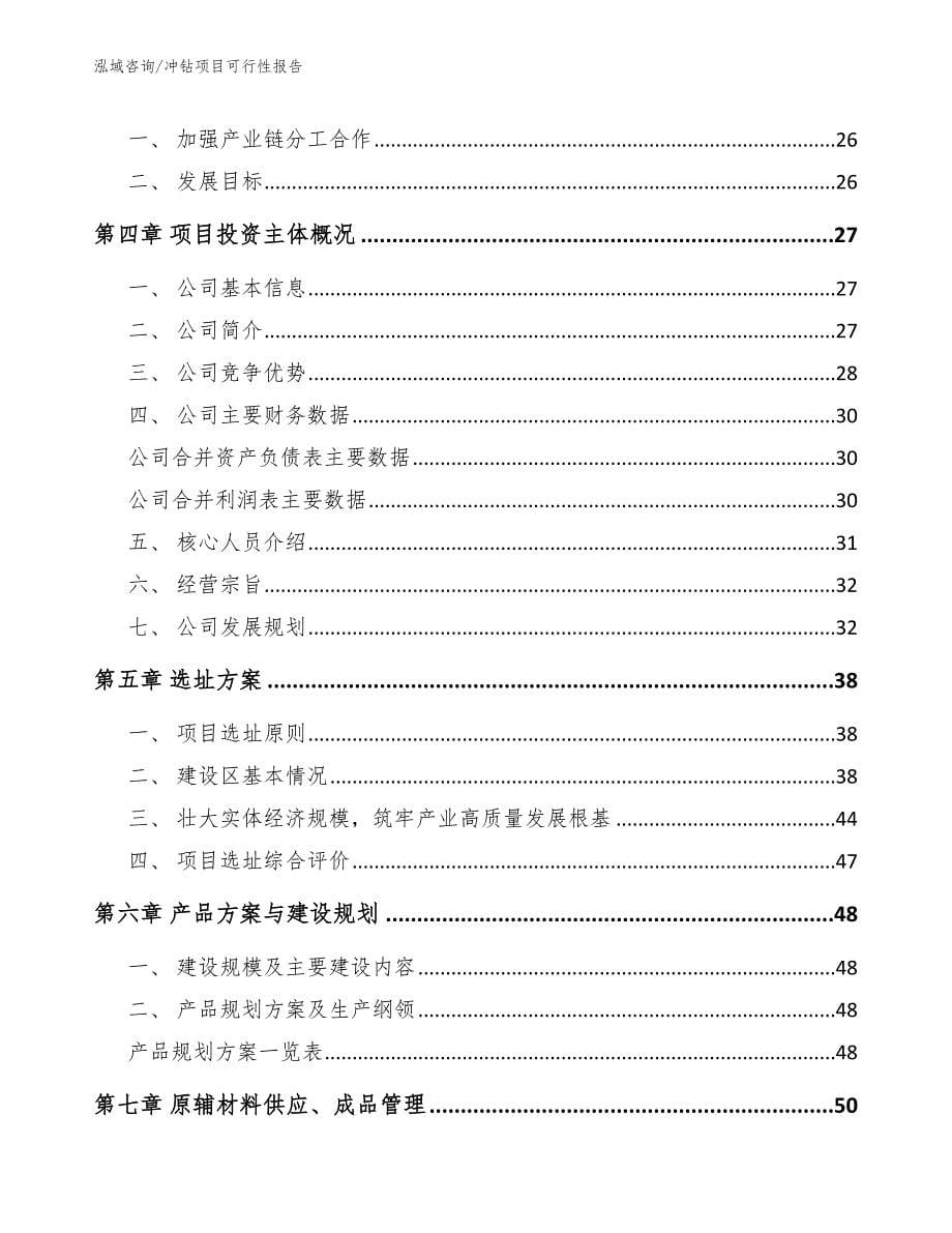 冲钻项目可行性报告_第5页