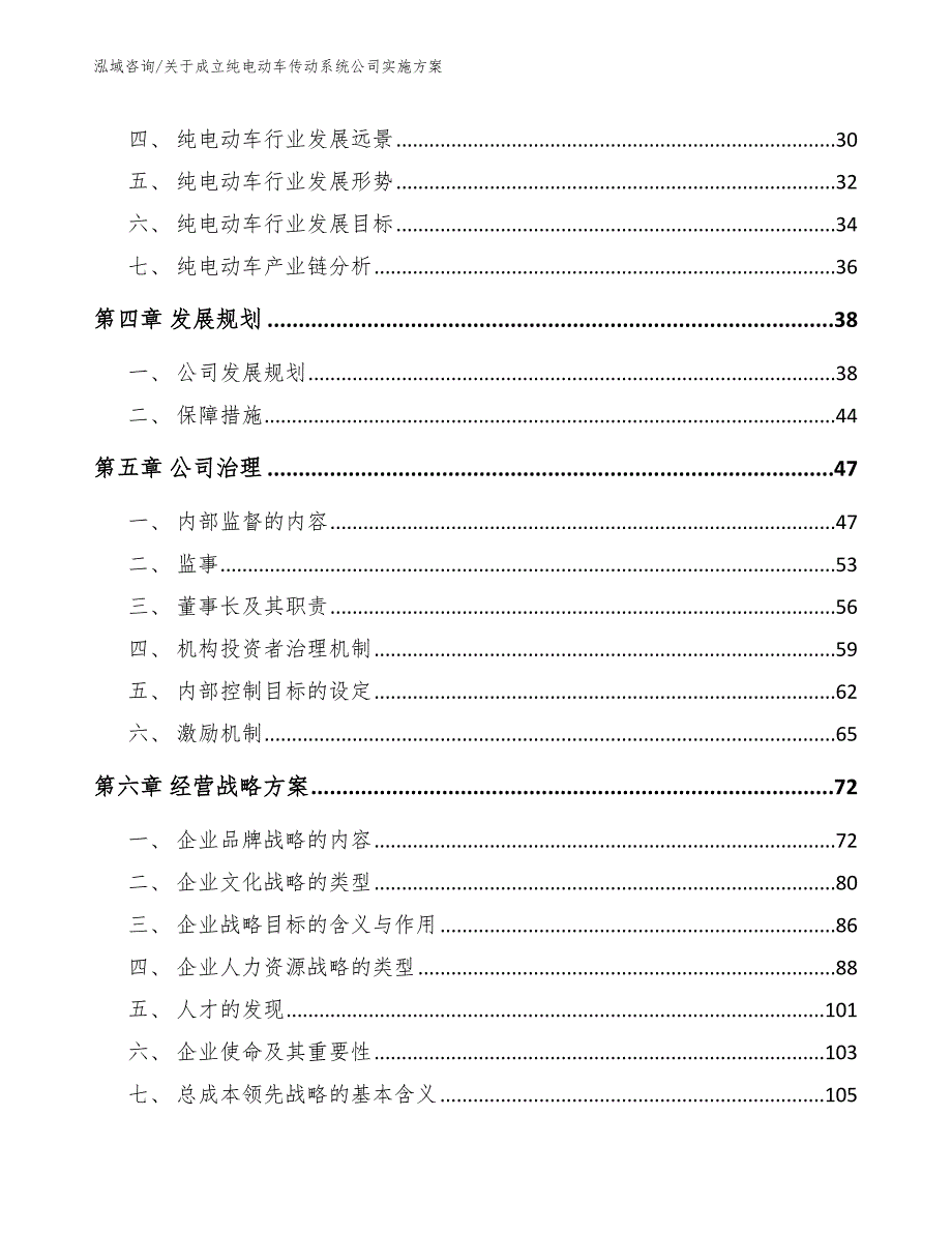 关于成立纯电动车传动系统公司实施方案（模板）_第3页